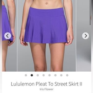Lululemon pleat to street skirt